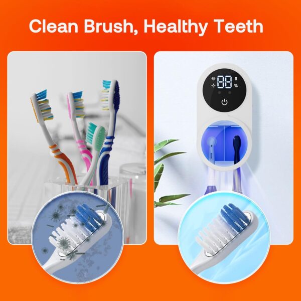 Bitvae Toothbrush Cleaner & Toothbrush Holder